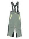Stella Mccartney Logo-detail Suspender Ski Pants In Green