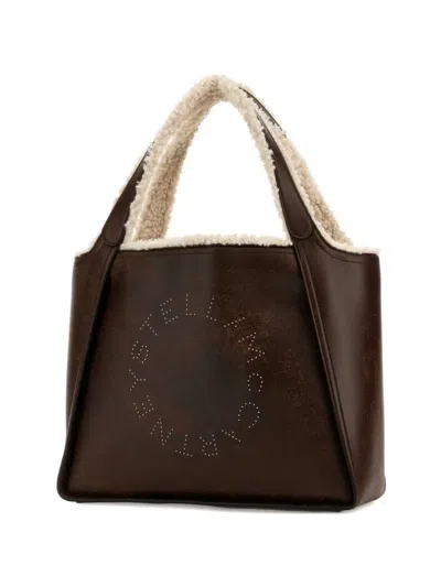 Stella Mccartney Logo-detail Tote Bag In Brown