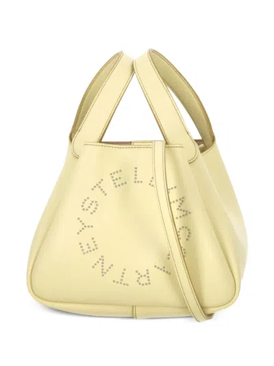 Stella Mccartney Logo-detail Tote Bag In Yellow