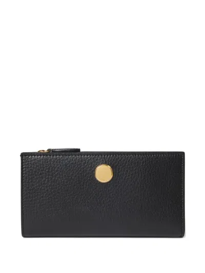 Stella Mccartney Logo-detail Zip Wallet In Black