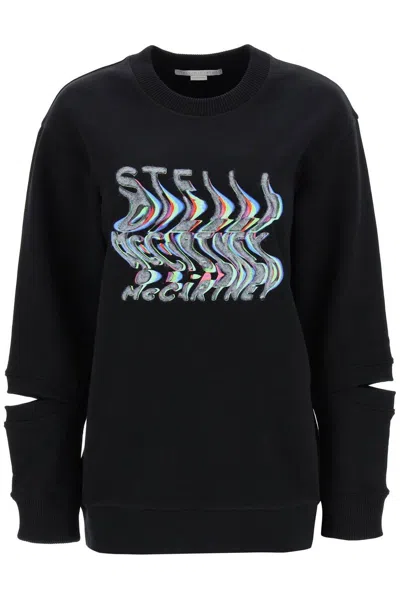 STELLA MCCARTNEY LOGO DETAILED OVERSIZED SWEATSHIRT