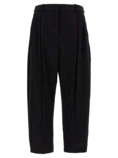 Stella Mccartney With Front Pleats Pants In Black