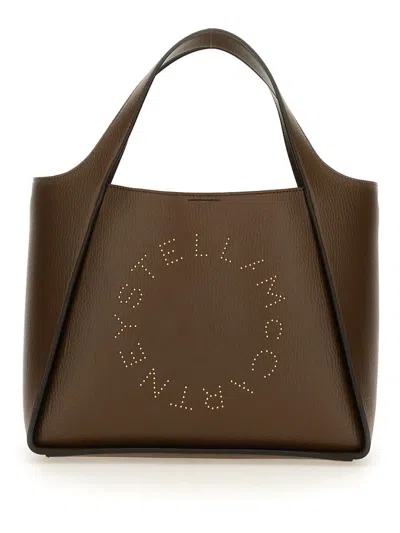 Stella Mccartney Logo Detailed Tote Bag In Brown