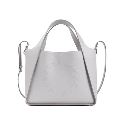Stella Mccartney Logo Detailed Tote Bag In Grey