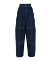 Stella Mccartney Cargo Jeans S-wave In Black