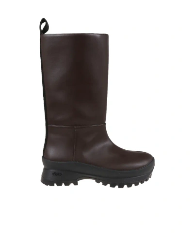 Stella Mccartney Logo Details Short Boots In Black