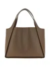 Stella Mccartney Logo-embellished Tote Bag In Brown