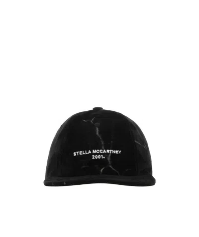 Stella Mccartney Logo Embroidered Baseball Cap In Black