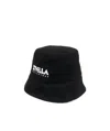 Stella Mccartney Logo-embroidered Bucket Hat In Black
