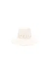 Stella Mccartney Stella Mc Cartney Logo Canvas Fedora Hat In White