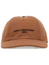 Stella Mccartney Logo-embroidered Cap In Brown