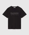 Stella Mccartney Logo-embroidered Crewneck T-shirt In Black