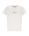 Stella Mccartney Stella Mc Cartney T Shirt With Embroidered Signature In Gray