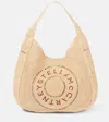 Stella Mccartney Bestickte Tote Aus Raffiabast