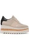 Stella Mccartney Sneakelyse Vegan Colorblock Platform Sneakers In Neutrals