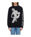 Stella Mccartney Black Embroidered Sweater In Black