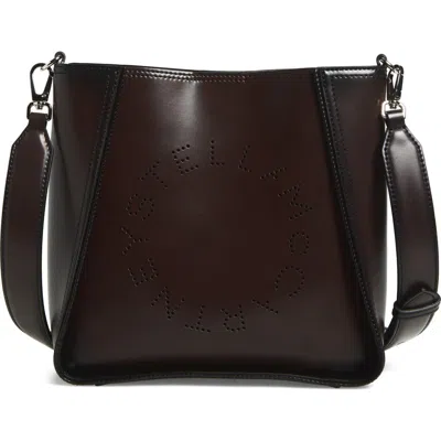 Stella Mccartney Logo Faux Leather Crossbody Bag In Multi