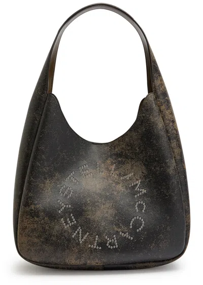 Stella Mccartney Logo Faux Leather Shoulder Bag