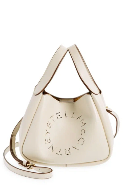 STELLA MCCARTNEY LOGO FAUX LEATHER TOP HANDLE BAG