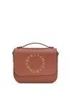 Stella Mccartney Logo Flap Bag Eco Embossed Grainy Alter