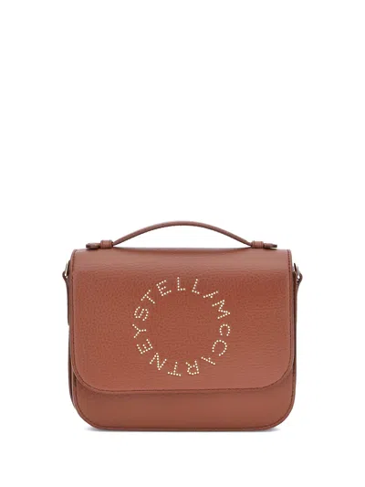 Stella Mccartney Logo Flap Bag Eco Embossed Grainy Alter