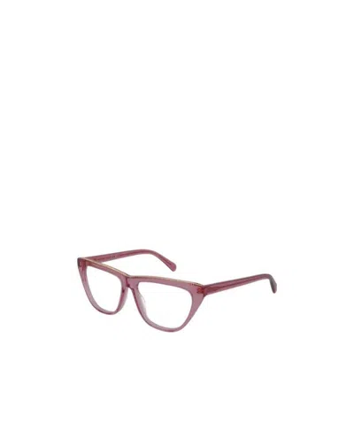 Stella Mccartney Logo Flat Mirror In Nude