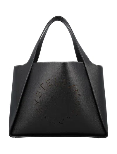 Stella Mccartney Logo Grainy Alter Mat Tote Bag
