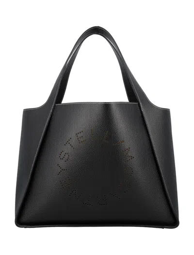 Stella Mccartney Logo Grainy Alter Mat Tote Bag