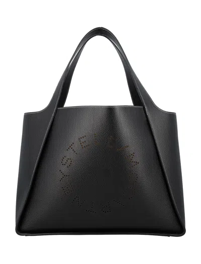 STELLA MCCARTNEY STELLA MCCARTNEY LOGO GRAINY ALTER MAT TOTE BAG