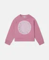 Stella Mccartney Logo Graphic Crewneck Sweatshirt In Pink