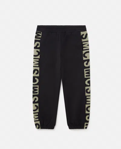 Stella Mccartney Logo Graphic Joggers In Black