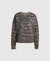 Stella Mccartney Logo Graphic Print Crewneck Sweatshirt In Gray
