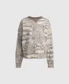 Stella Mccartney Logo Graphic Print Crewneck Sweatshirt In Gray