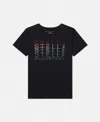 Stella Mccartney Printed Cotton Jersey T-shirt In Black