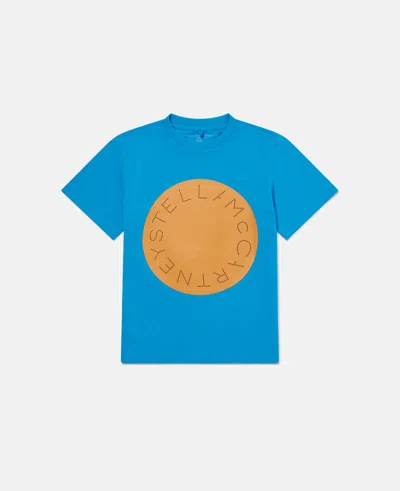 Stella Mccartney Logo Graphic T-shirt In Blue