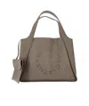 Stella Mccartney Logo Tote Bags Dual Handles In Brown