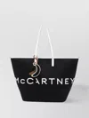 Stella Mccartney Logo Hemp Shoulder Bag In Black