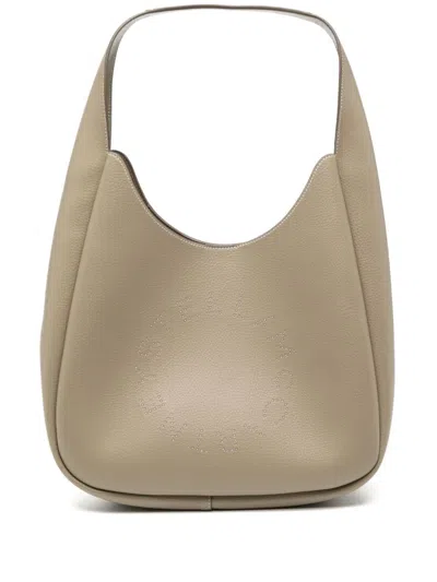 Stella Mccartney Logo Hobo Tote Bag In Neutrals
