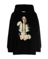 Stella Mccartney Logo Hooded Sweater In Black