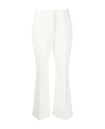 Stella Mccartney Logo Horn Casual Pants In White