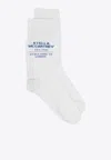 Stella Mccartney Logo Knit Socks In White