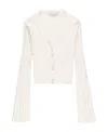 Stella Mccartney Logo Knitted Cardigan In White