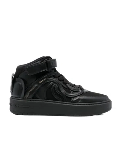 Stella Mccartney Logo Lace Up Casual Sports Shoes In Black