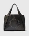 Stella Mccartney Large Stella Logo Bag With Aged Effect Women In Brown