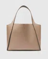 Stella Mccartney Logo Large Tote Bag In Green