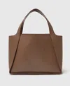 Stella Mccartney Logo Large Tote Bag In Gray