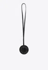 Stella Mccartney Logo-lettering Key-ring On Strap In Black