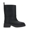 Stella Mccartney Logo Lettering Pull-on Ankle Boots In Black