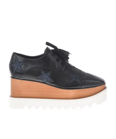 Stella Mccartney Logo Logo Muffin Sole Shoes In Black