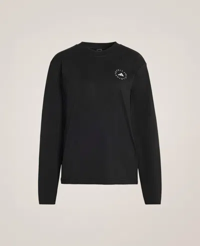 Stella Mccartney Logo Long Sleeve Classic T-shirt In Black